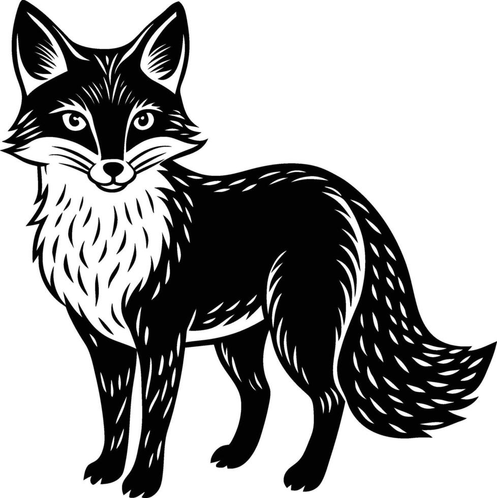 baby fox illustration isolated on white background eps 10 vector
