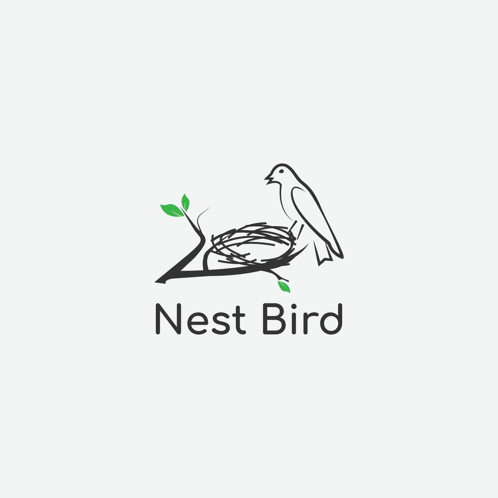 Nest Logo Design Template vector