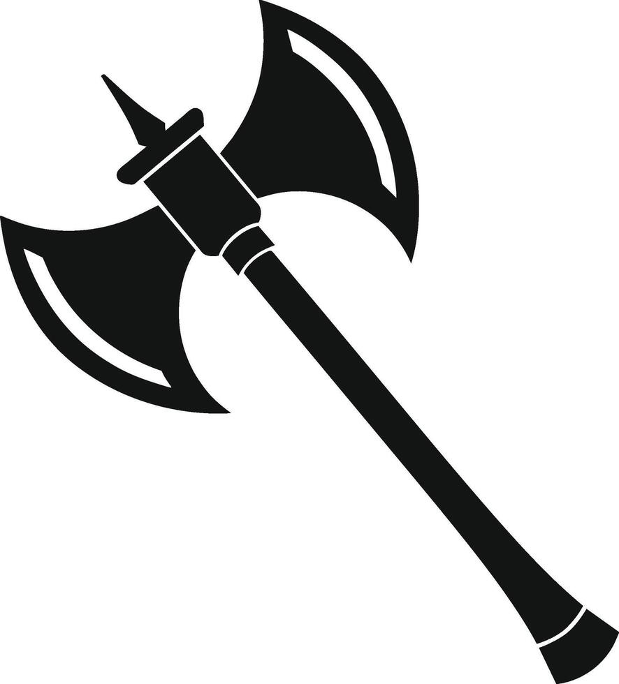 axe illustration isolated on white background eps 10 vector