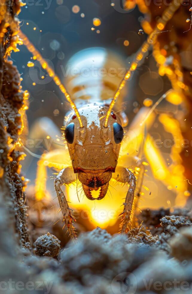 Firefly is seen in the water with its eyes open with small white boat visible in the background. photo