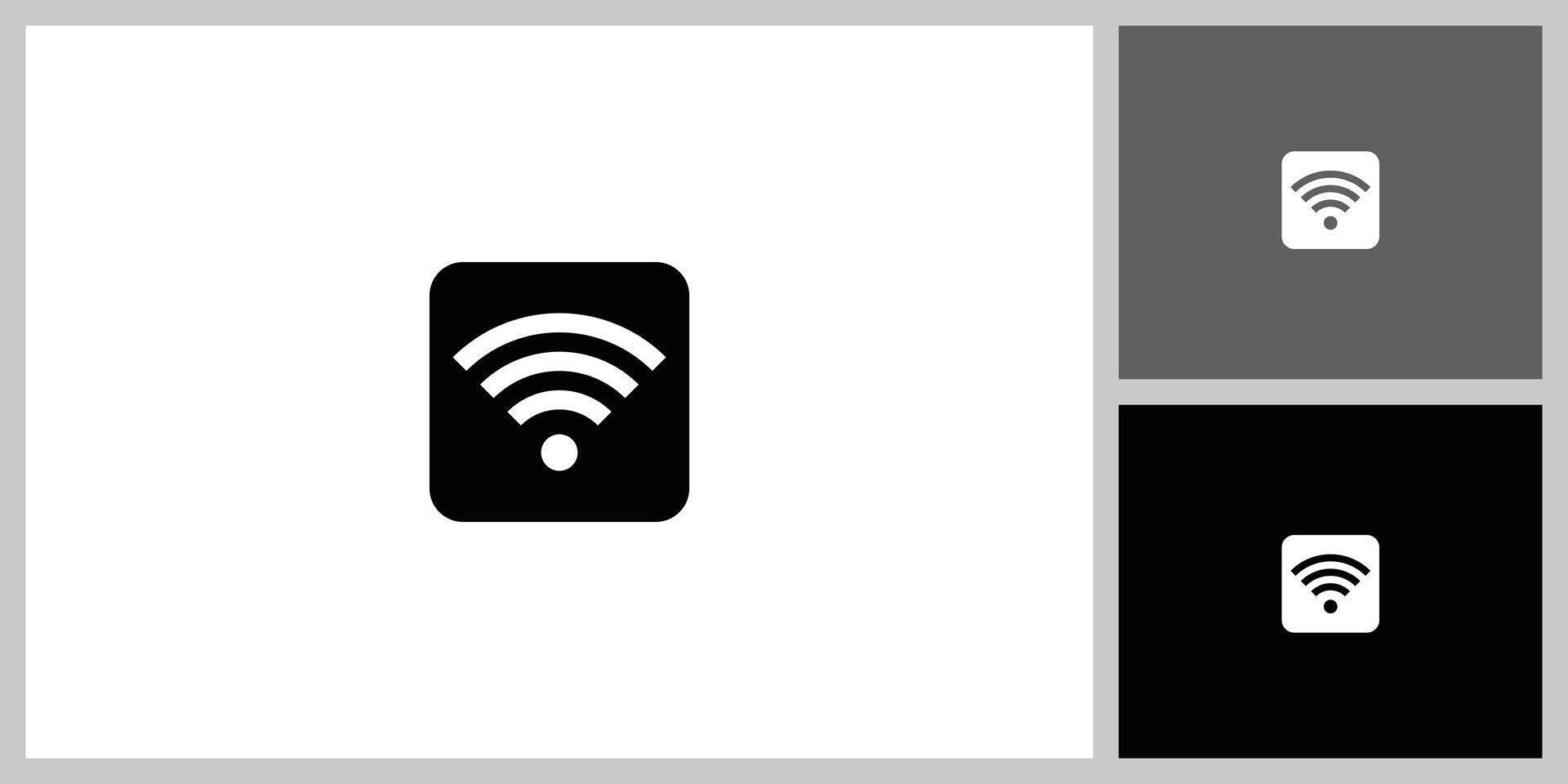 Wifi wireless internet signal flat icon for apps vector
