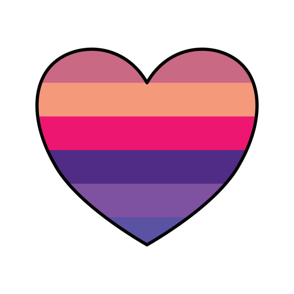 The red heart symbol represents love and affection. Love icon for design purposes that show affection. Editable in EPS10 format vector