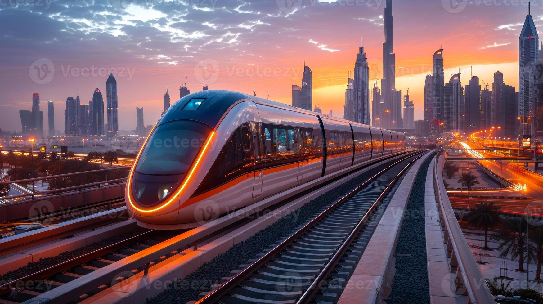Dubai Metro is the fastest and most luxurious transport system in the world photo