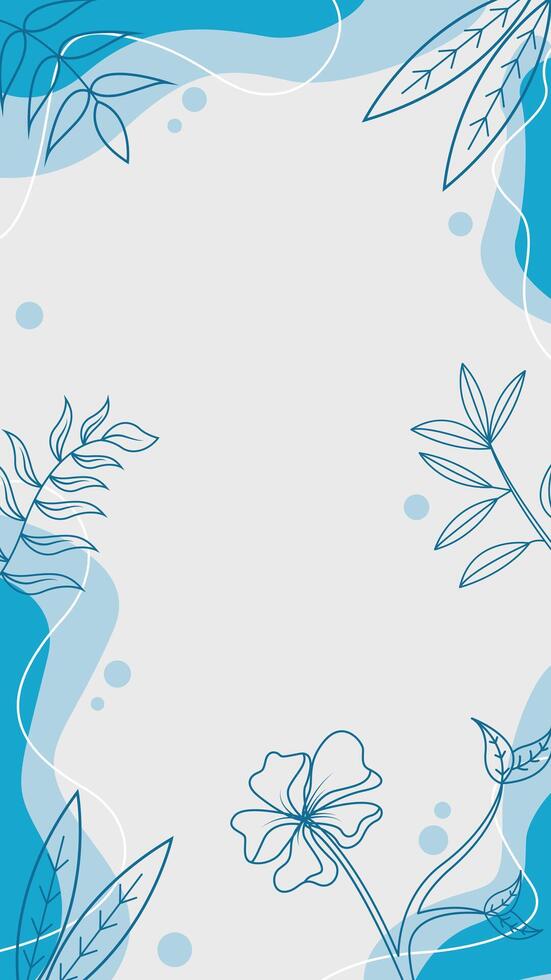 Hand Drawn Mobile Blue Background vector