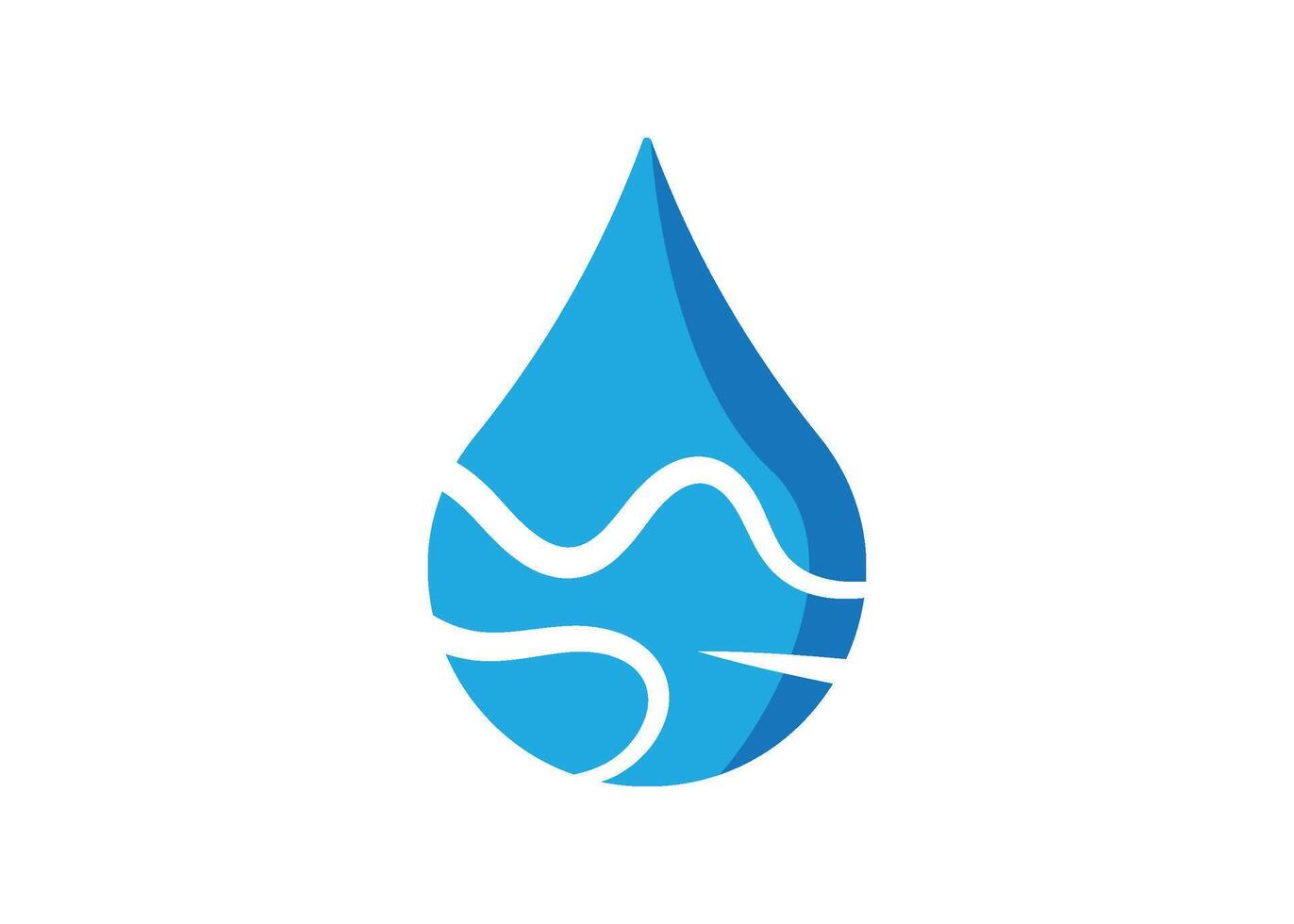 Water drop icon design template isolated illustration vector