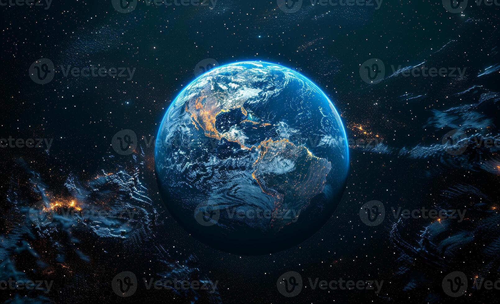 Earth planet viewed from space. Planet Earth photo