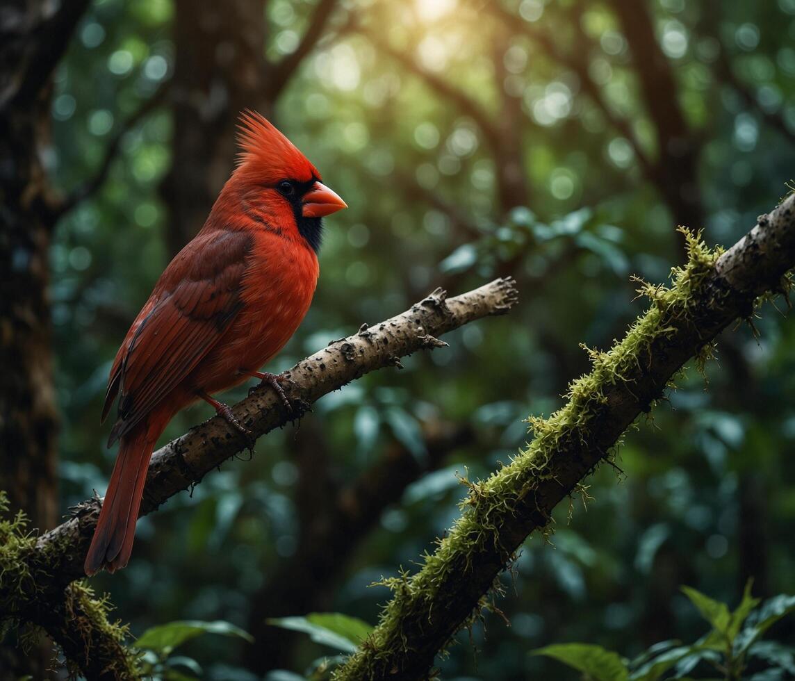 Sparrow, Eagle, Hawk, Owl, Pigeon, Crow, Robin, Parrot, Penguin, Flamingo, Swan, Hummingbird, Peacock, Woodpecker, Seagull, Toucan, Canary, Finch, Peli sitting on a branch in the natural green forest photo
