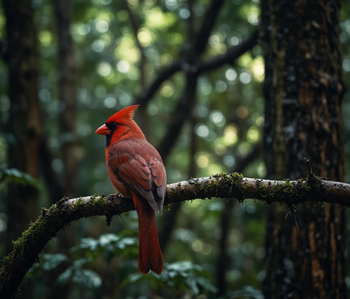 Sparrow, Eagle, Hawk, Owl, Pigeon, Crow, Robin, Parrot, Penguin, Flamingo, Swan, Hummingbird, Peacock, Woodpecker, Seagull, Toucan, Canary, Finch, Peli sitting on a branch in the natural green forest photo