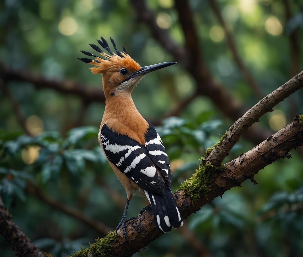 Sparrow, Eagle, Hawk, Owl, Pigeon, Crow, Robin, Parrot, Penguin, Flamingo, Swan, Hummingbird, Peacock, Woodpecker, Seagull, Toucan, Canary, Finch, Peli sitting on a branch in the natural green forest photo