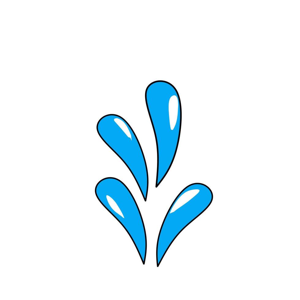 water splash icon illustration vector