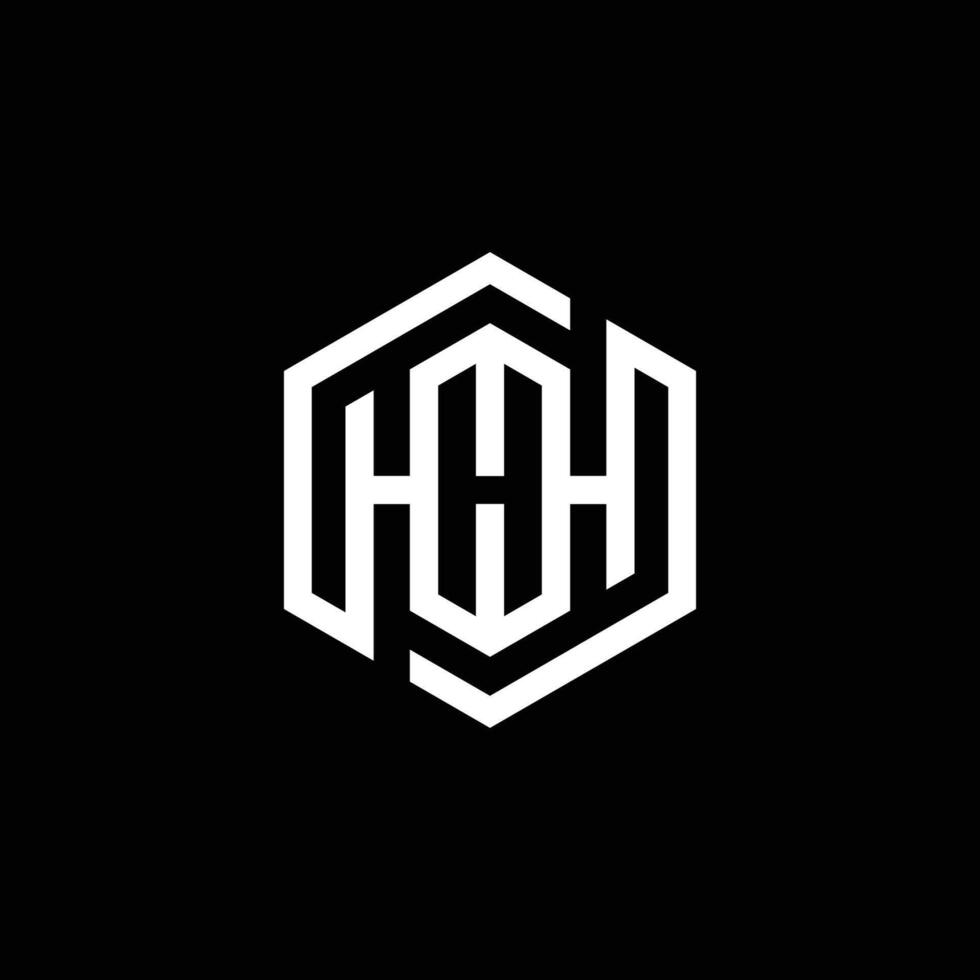 initial HHH, hexagon modern abstract element icon logo design. vector
