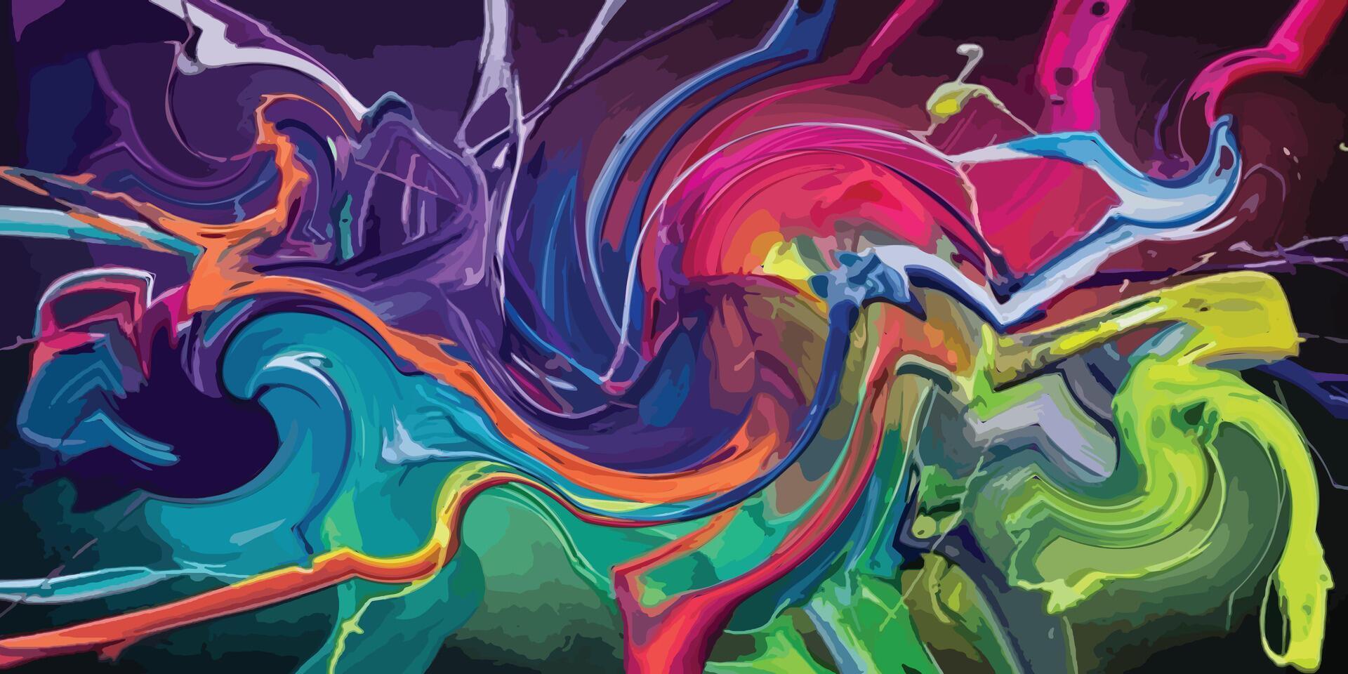 Abstract painting multi color for background design. Abstract pattern rainbow color. vector