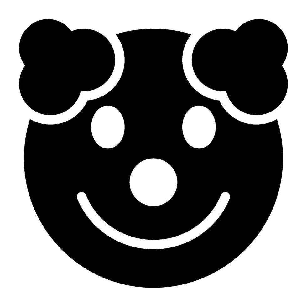 Clown Face icon for illustration, web, app, infographic, etc vector