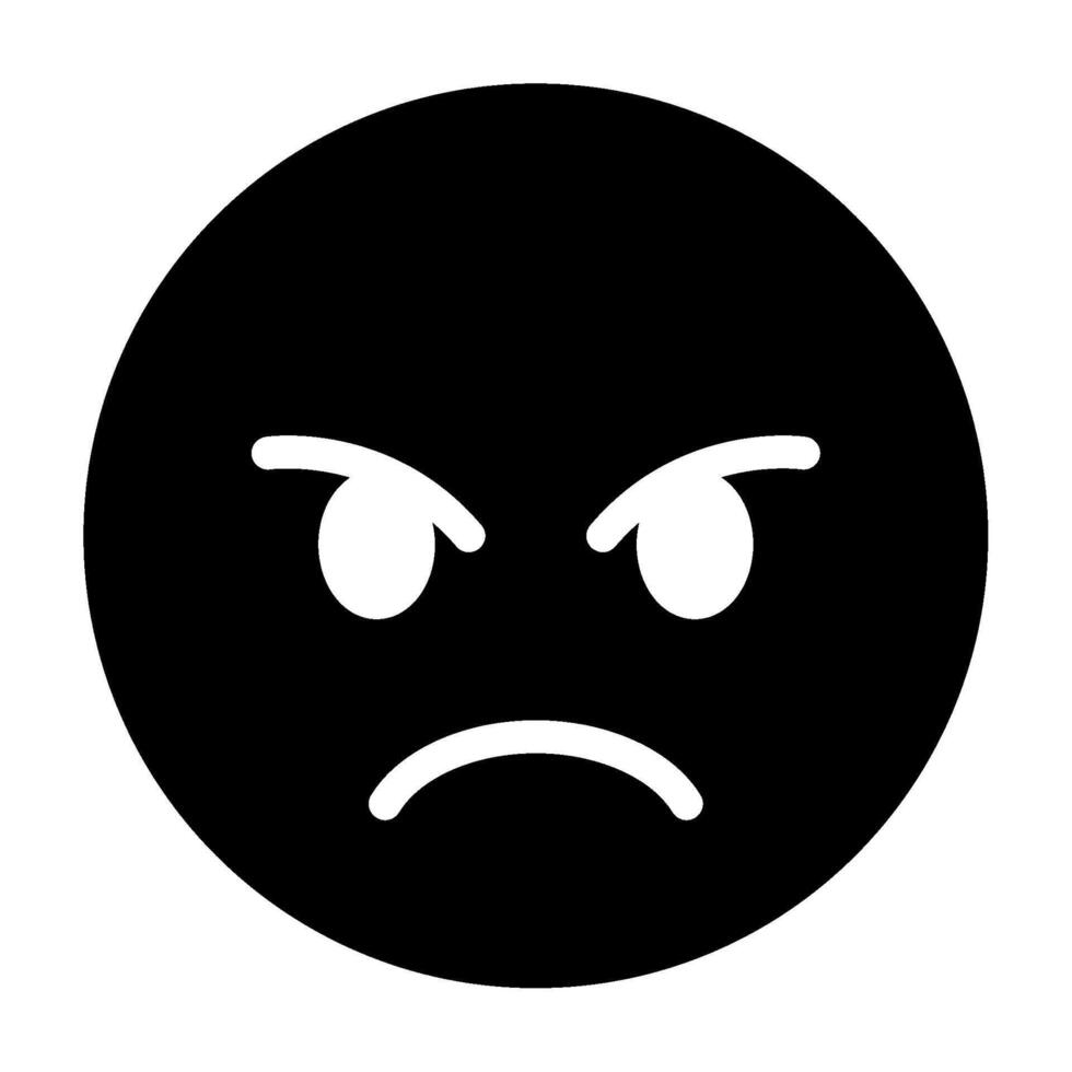 Angry icon for illustration, web, app, infographic, etc vector