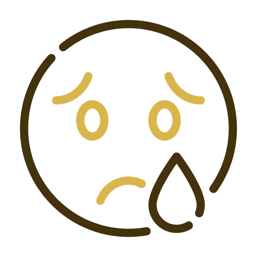 Sad Tear icon for illustration, web, app, infographic, etc vector