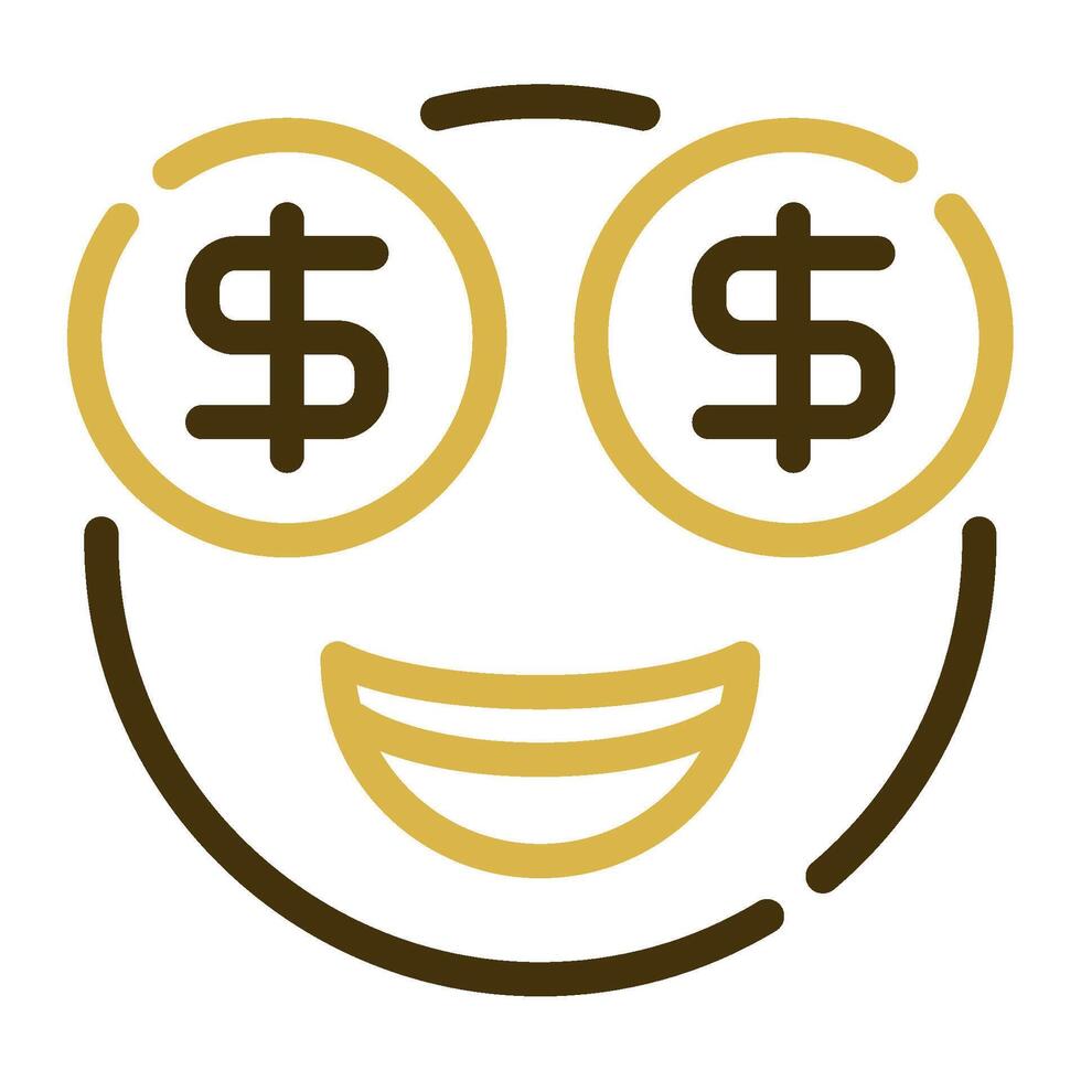 Money Eyes icon for illustration, web, app, infographic, etc vector