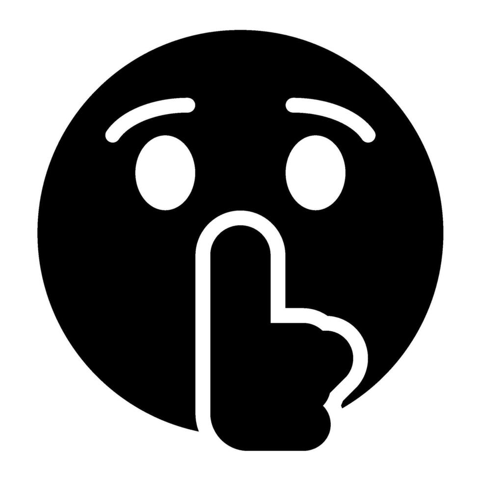 Shhh Quiet icon for illustration, web, app, infographic, etc vector
