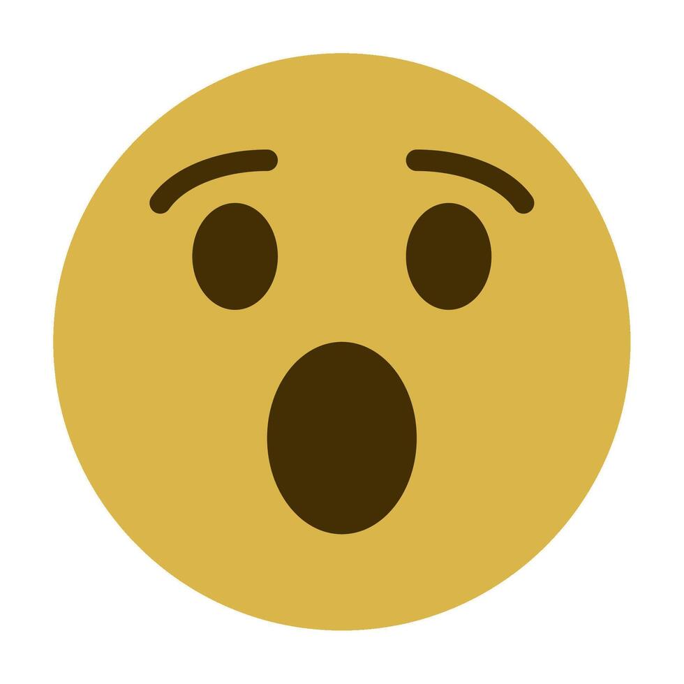 Shocked Wow icon for illustration, web, app, infographic, etc vector