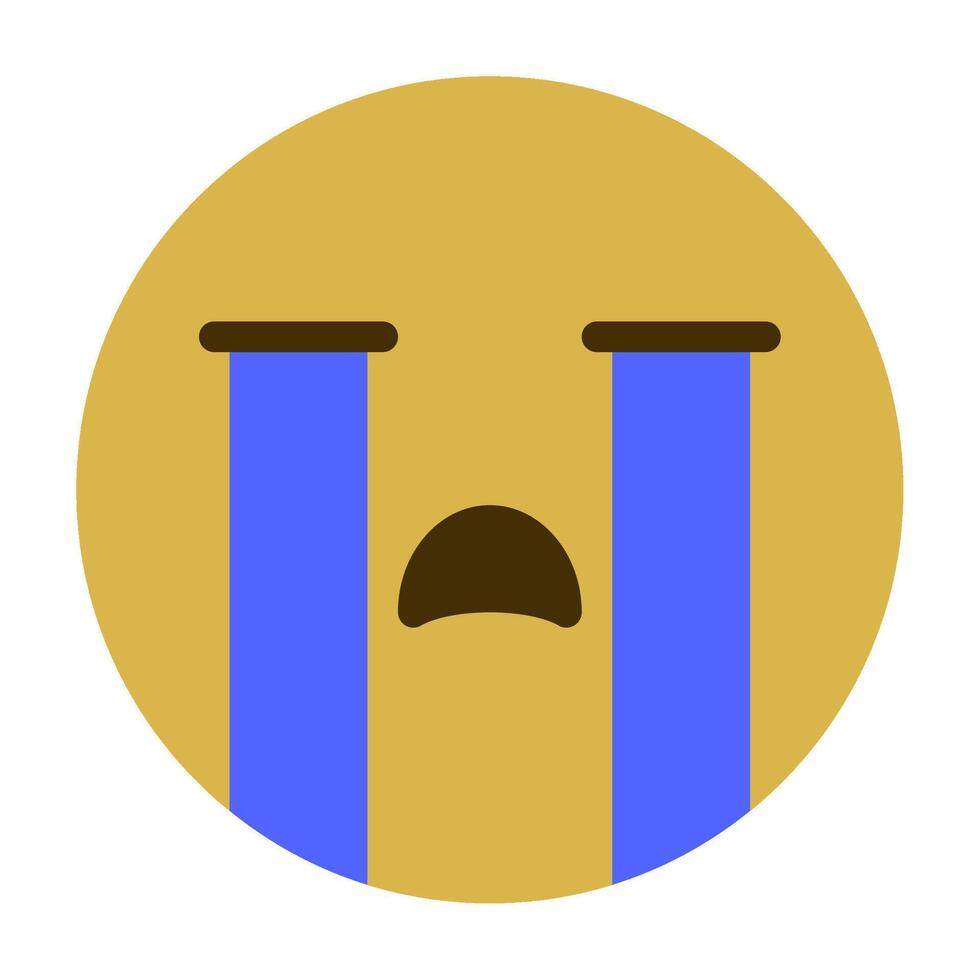 Cry Emoji icon for illustration, web, app, infographic, etc vector