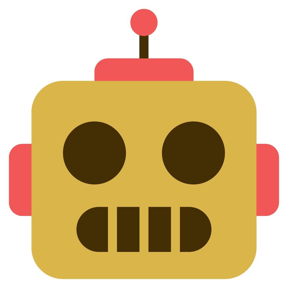 Robot Face icon for illustration, web, app, infographic, etc vector