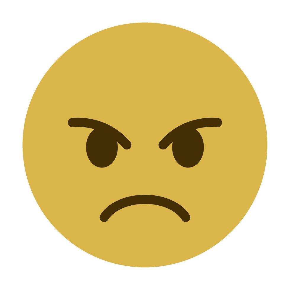Angry icon for illustration, web, app, infographic, etc vector