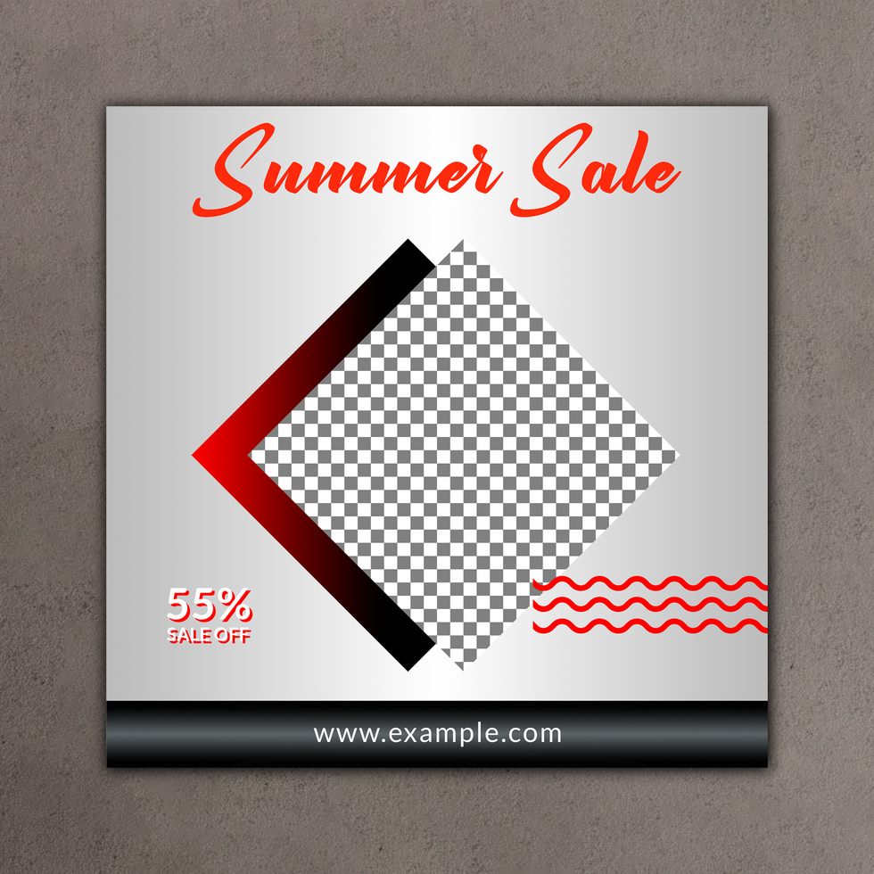 Sammer sale new arrival shopping and disscount Social media post design template. psd