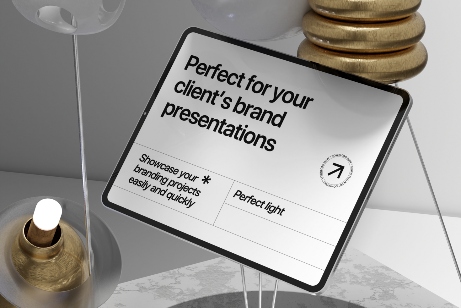 realistic premium device tablet mockup template with editable psd