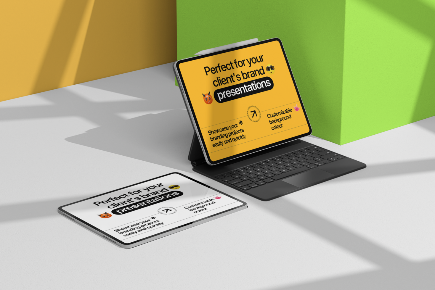 Professional Tablet Presentation Mockup for Branding Projects psd