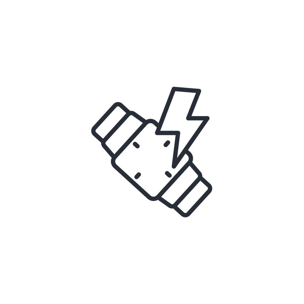 injury time icon. .Editable stroke.linear style sign for use web design,logo.Symbol illustration. vector