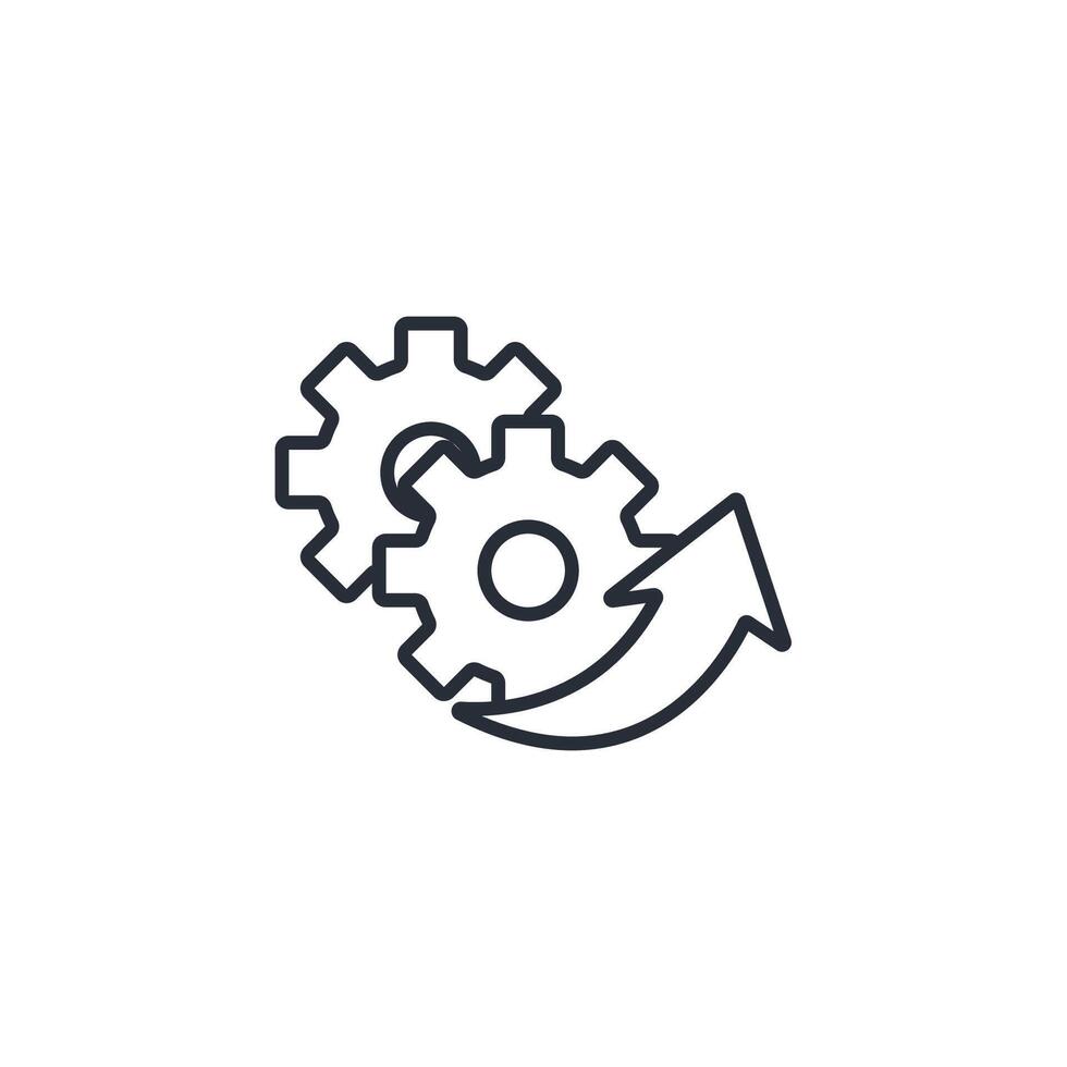 development icon. .Editable stroke.linear style sign for use web design,logo.Symbol illustration. vector