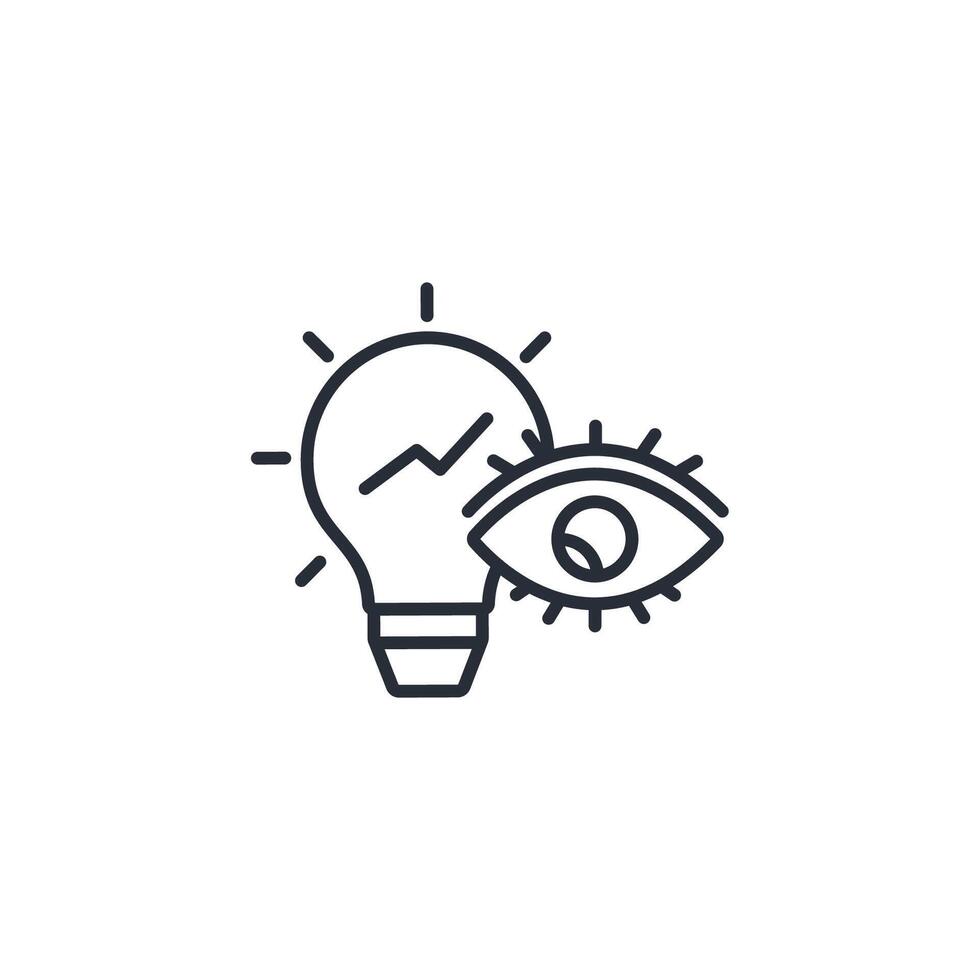 visionary icon. .Editable stroke.linear style sign for use web design,logo.Symbol illustration. vector