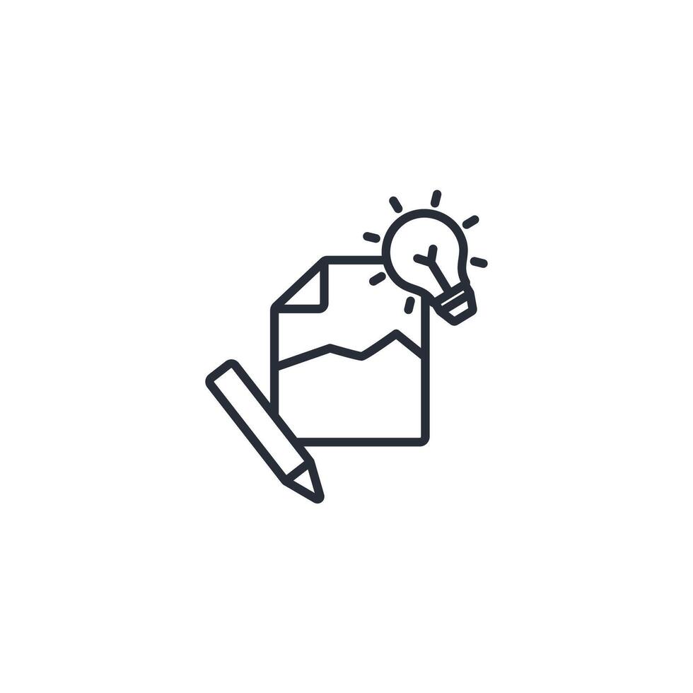 invention icon. .Editable stroke.linear style sign for use web design,logo.Symbol illustration. vector