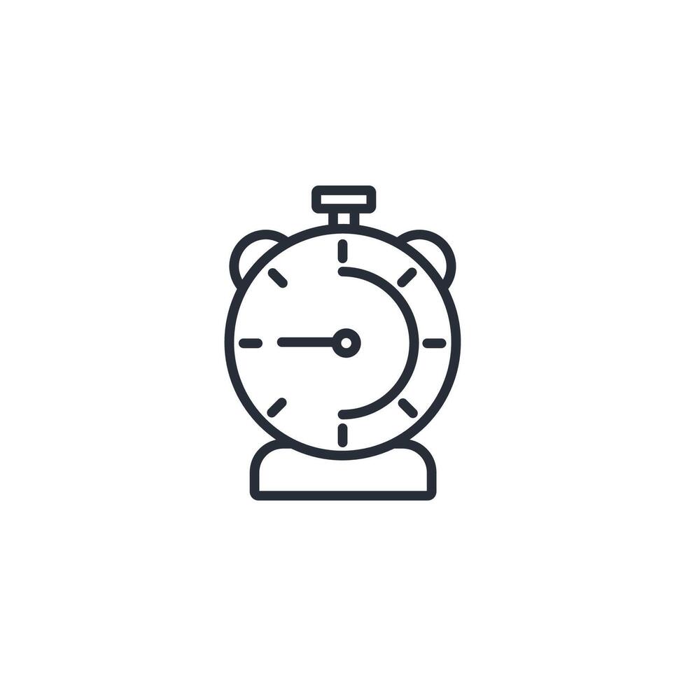 timer icon. .Editable stroke.linear style sign for use web design,logo.Symbol illustration. vector