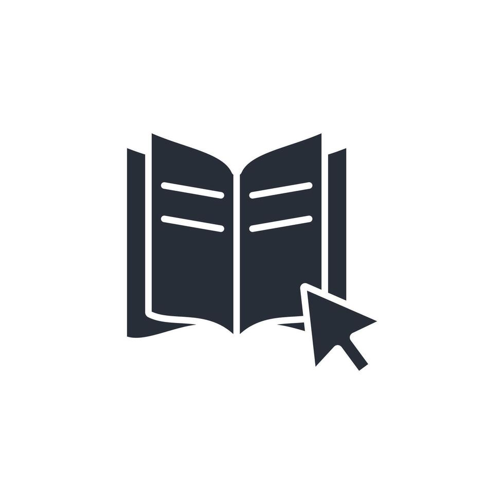 ebook icon. .Editable stroke.linear style sign for use web design,logo.Symbol illustration. vector