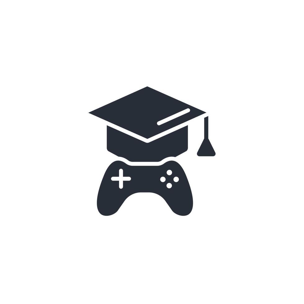 educational games icon. .Editable stroke.linear style sign for use web design,logo.Symbol illustration. vector