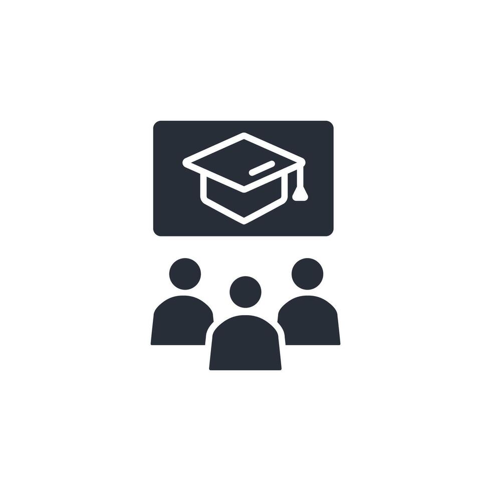 grup class icon. .Editable stroke.linear style sign for use web design,logo.Symbol illustration. vector