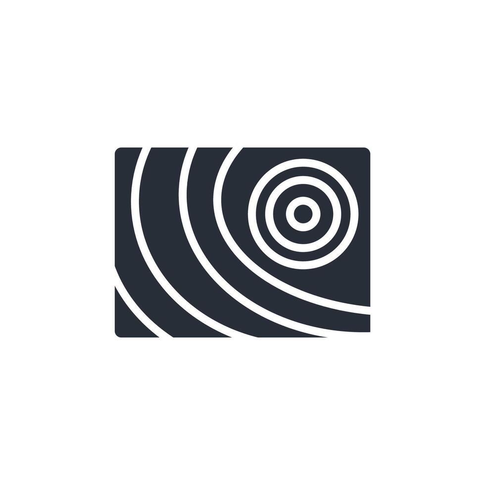 topography icon. .Editable stroke.linear style sign for use web design,logo.Symbol illustration. vector