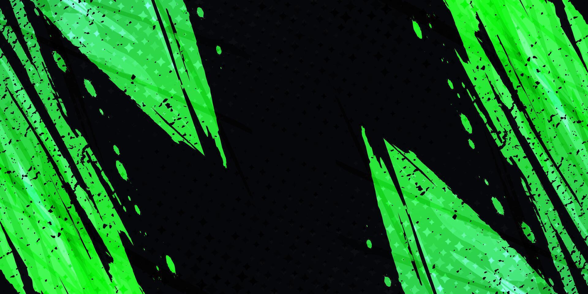 Abstract Background with Green Gradient Brush. Grunge Sport Background for Banner or Poster Design vector