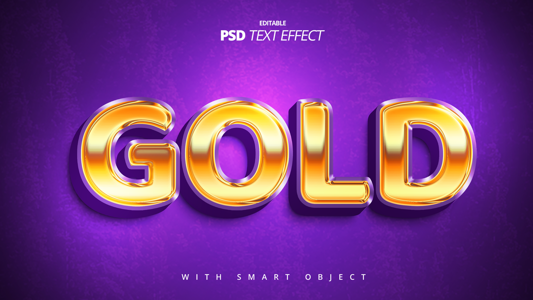 golden 3d text effect editable template design psd
