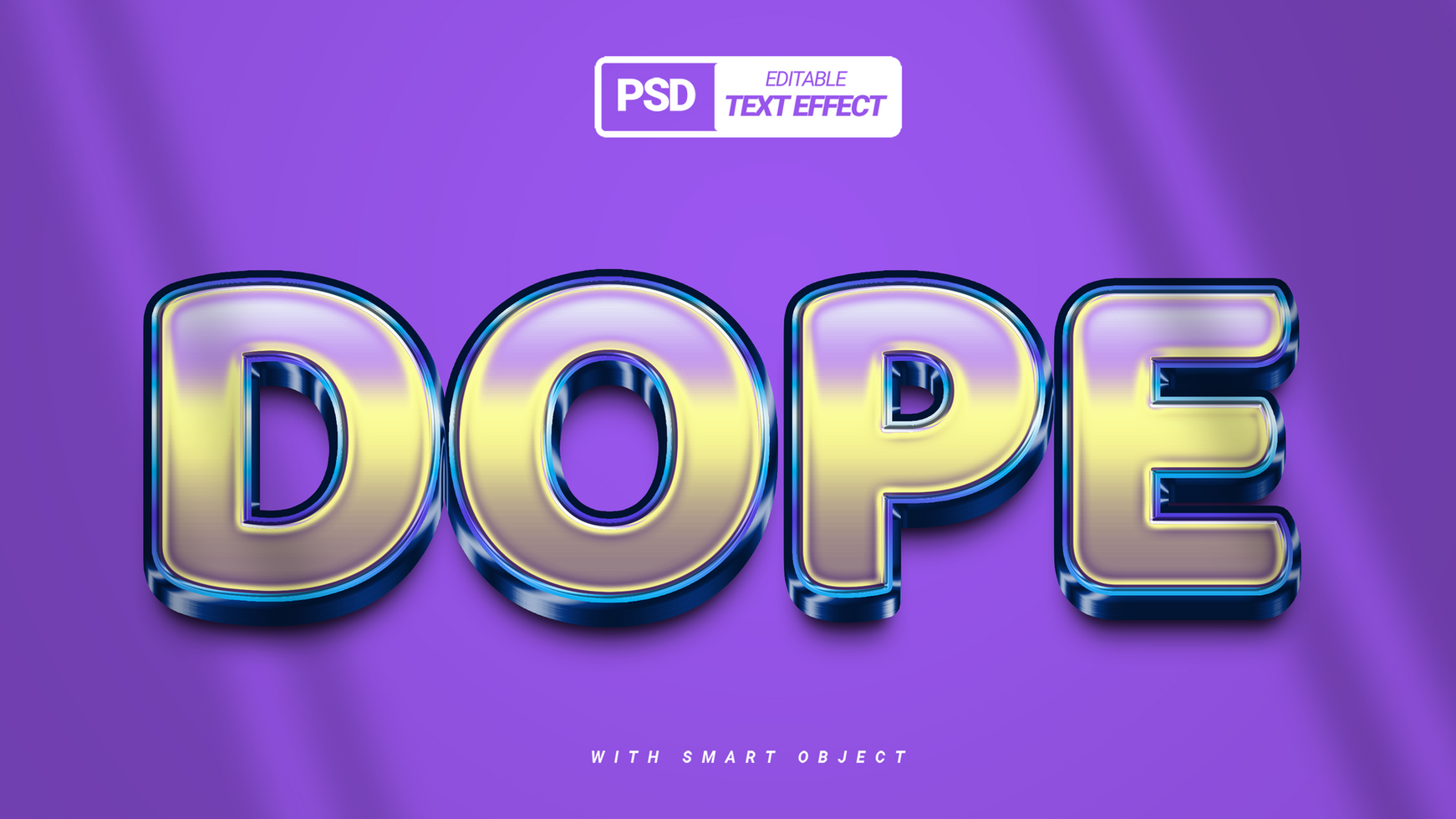 golden shiny 3d text effect design psd