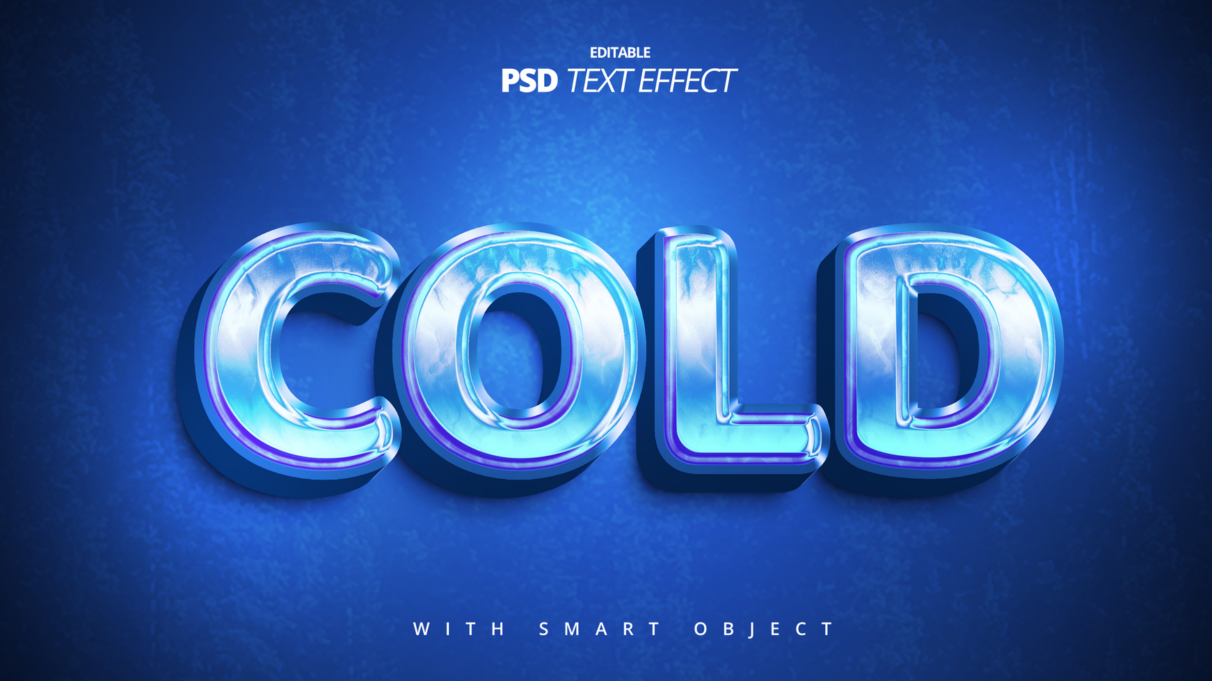 3d blue game text effect editable template design psd