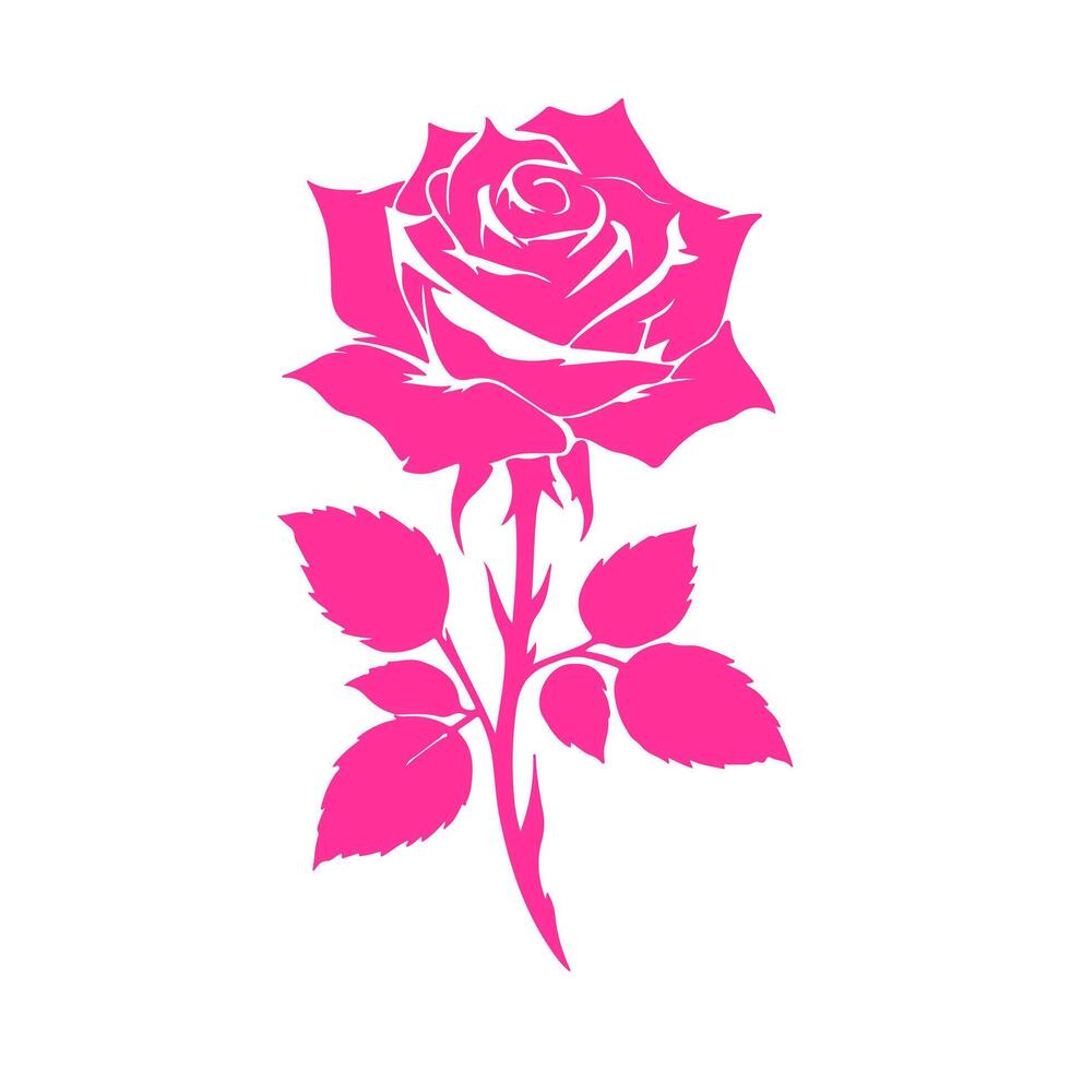 Flower silhoutteVector illustration vector