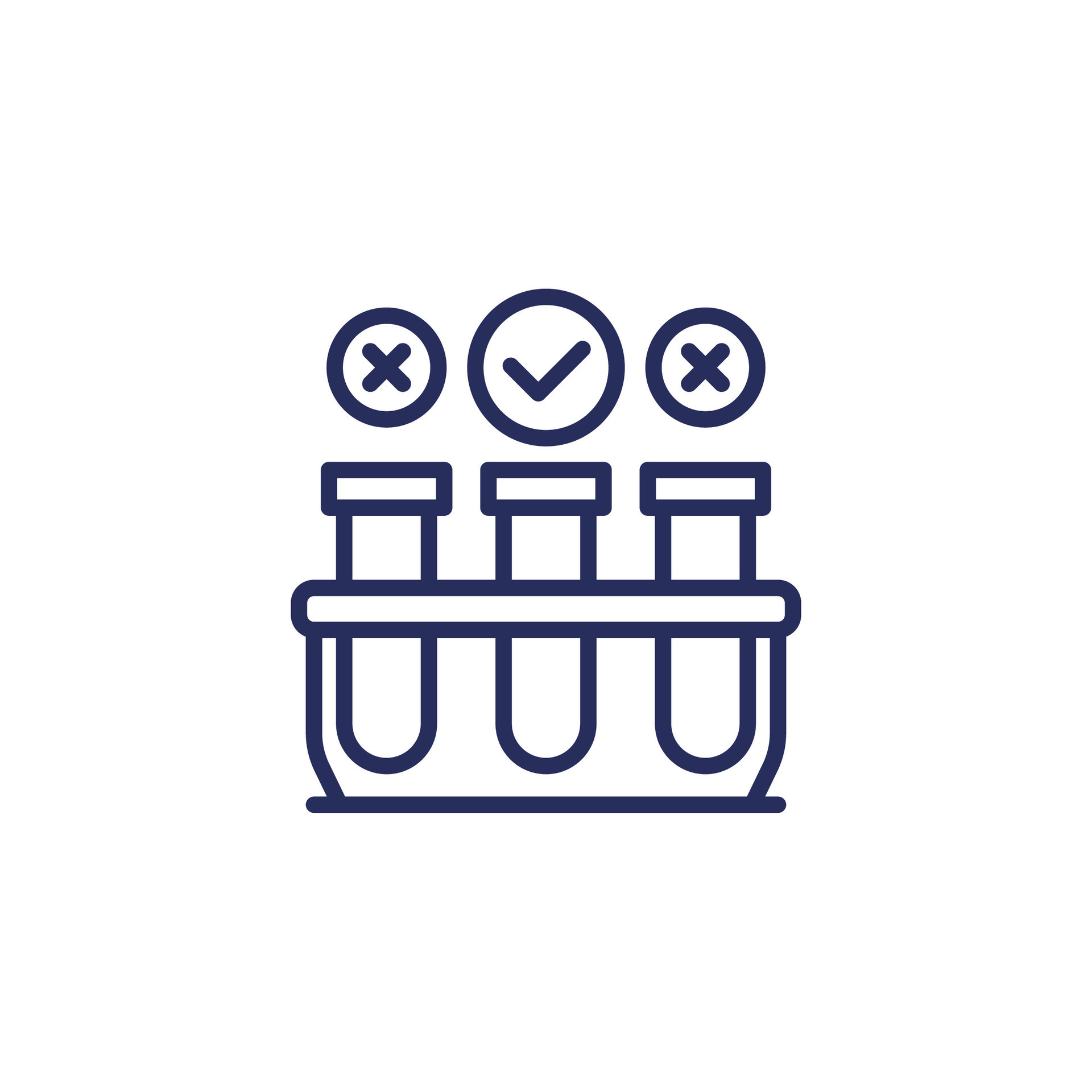 lab test line icon with test tubes 46372589 Vector Art at Vecteezy