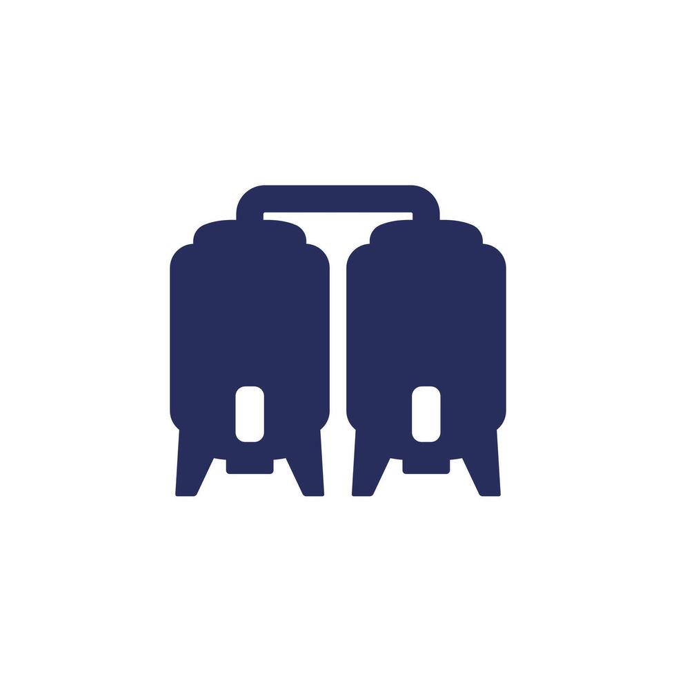 brewery icon on white, vector