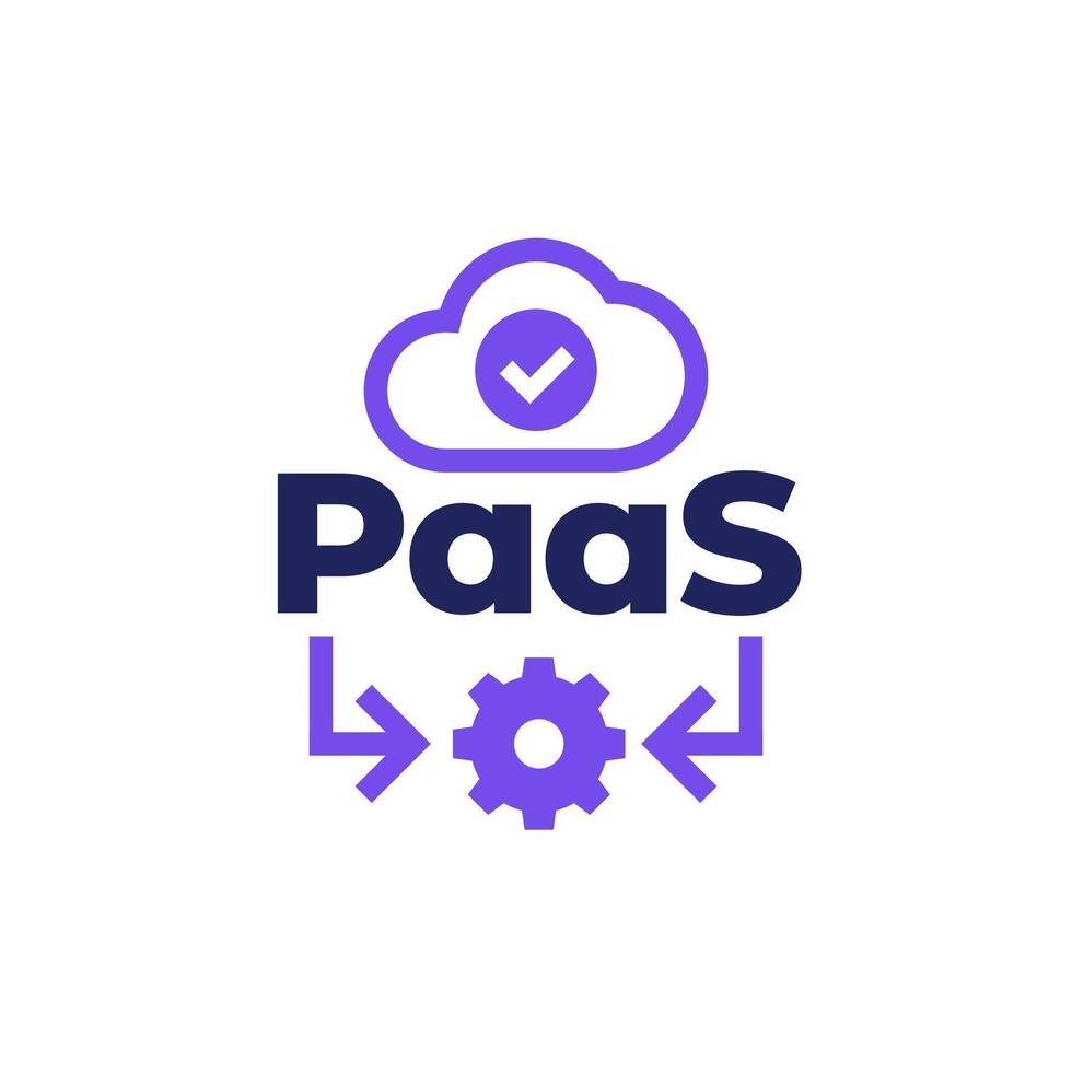 Paas icon, Platform as a Service vector