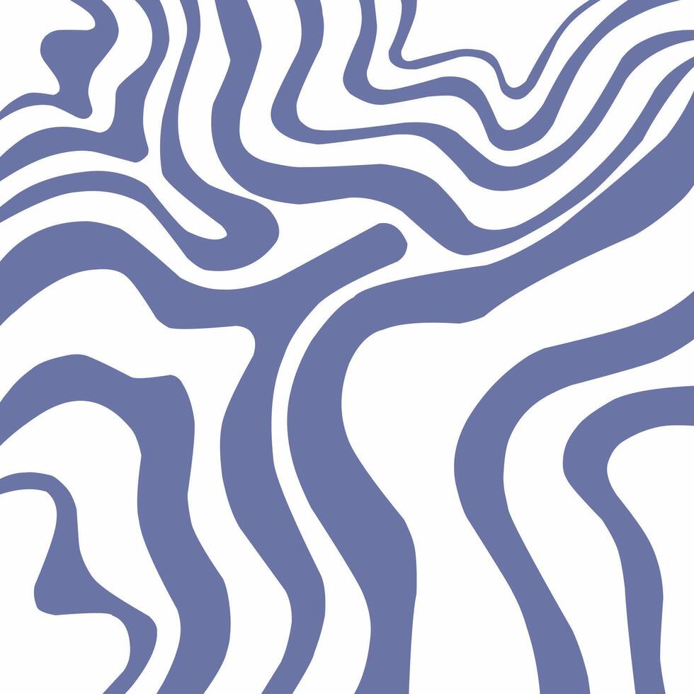 Abstract horizontal background with colorful waves. Trendy illustration in style retro 60s, vector