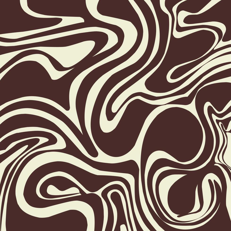 Abstract horizontal background with colorful waves. Trendy illustration in style retro 60s, vector