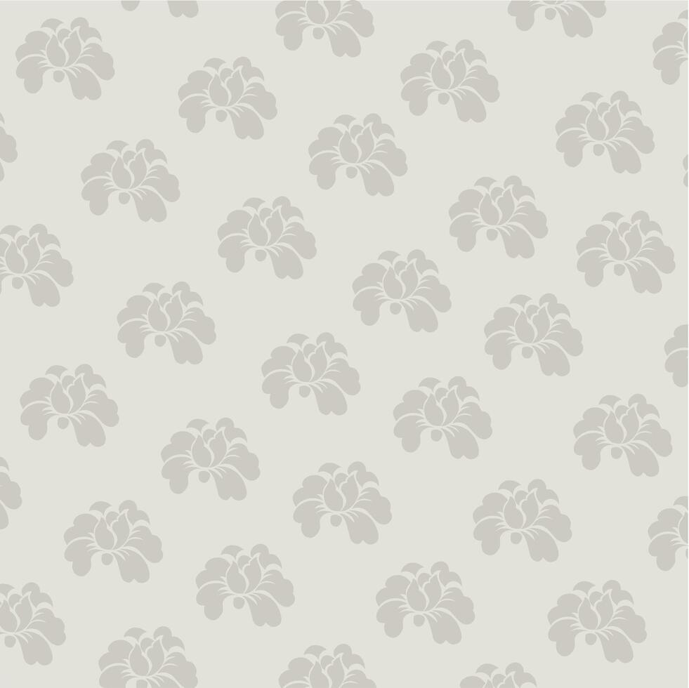 Beautiful damask pattern. Royal pattern with floral ornament. Seamless wallpaper with a damask pattern. vector
