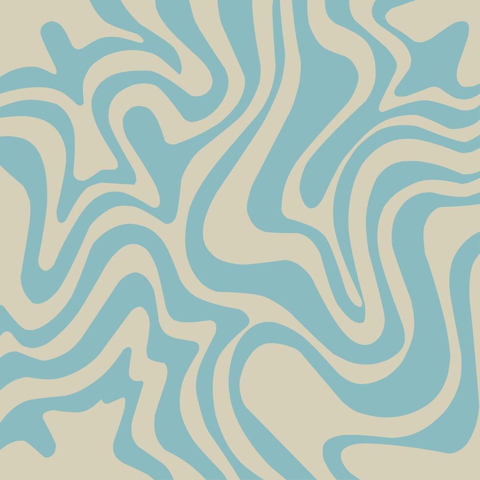 Abstract horizontal background with colorful waves. Trendy illustration in style retro 60s, vector