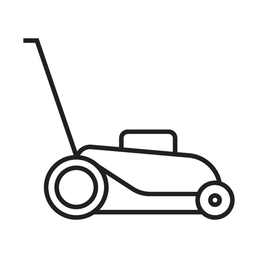 lawn mower icon symbol vector